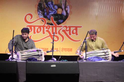 गणेशोत्सव में पखावज की सुरमयी आराधना